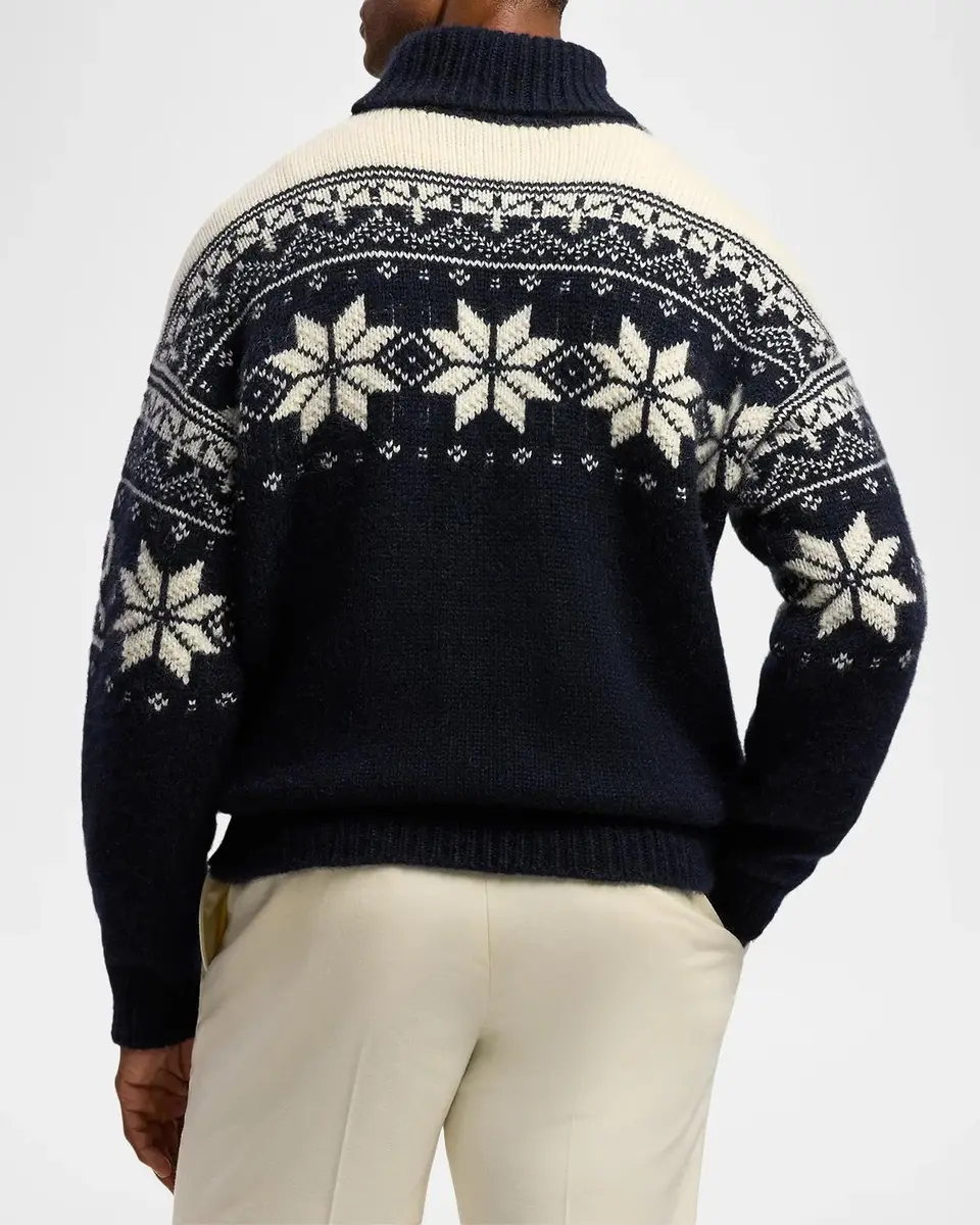 Ralph Lauren Purple Label Men's Cashmere-Mohair Turtleneck Sweater | Thumbnail 3 Ralph Lauren Purple Label Men's Cashmere-Mohair Turtleneck Sweater | Thumbnail 3