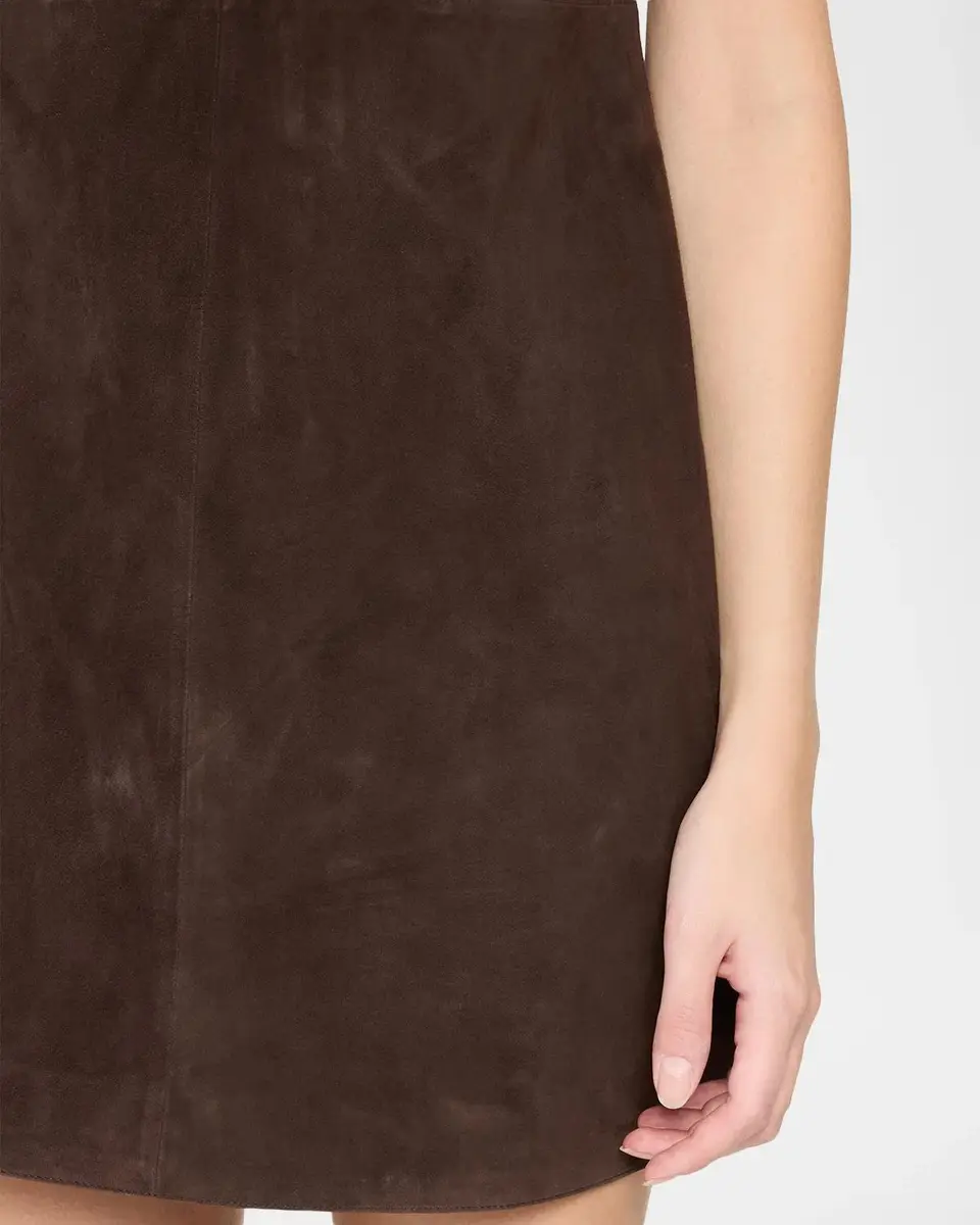 Theory Suede Sleeveless Mini A-Line Dress | Thumbnail 5 Theory Suede Sleeveless Mini A-Line Dress | Thumbnail 5