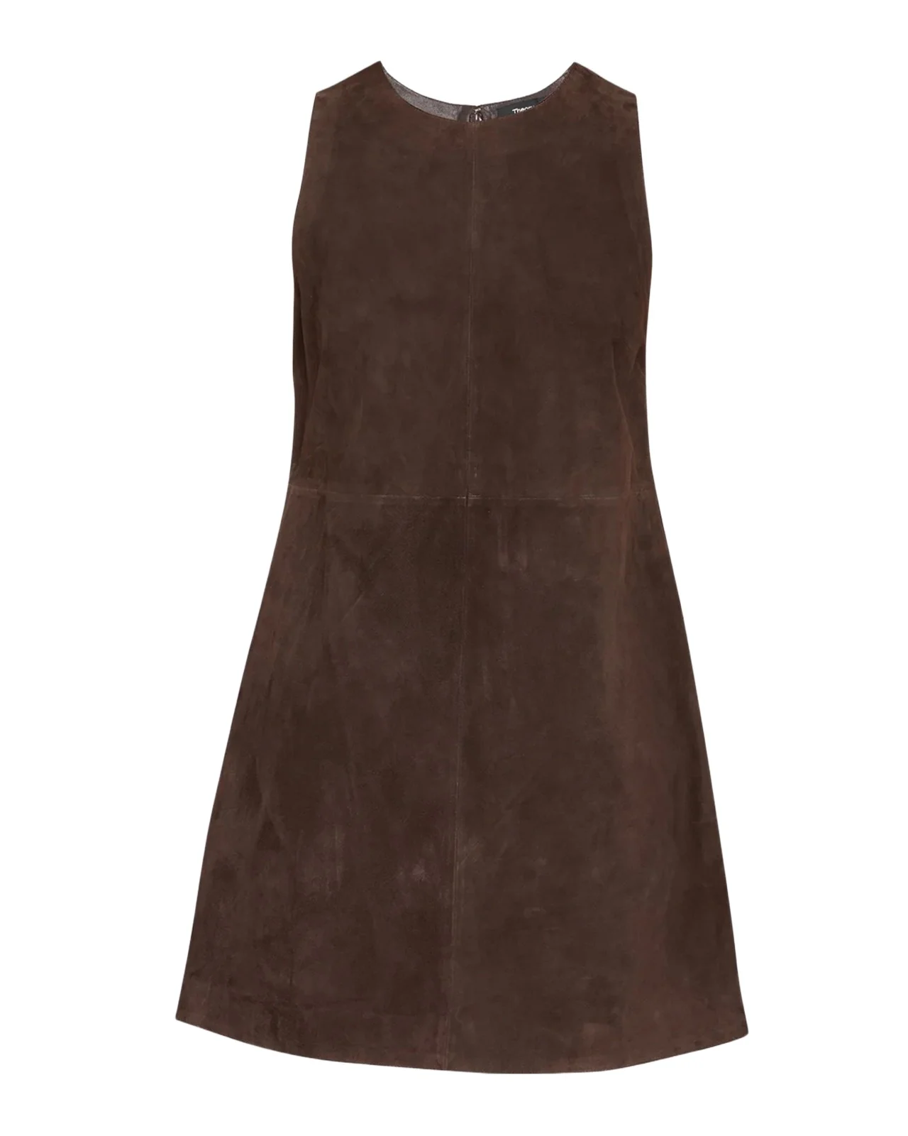 Suede Sleeveless Mini A-Line Dress Suede Sleeveless Mini A-Line Dress