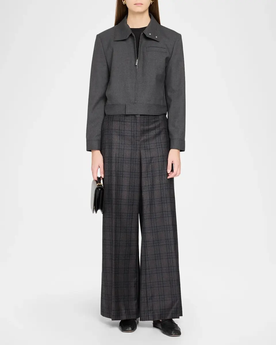 Theory Cropped Harrington Jacket | Thumbnail 2 Theory Cropped Harrington Jacket | Thumbnail 2
