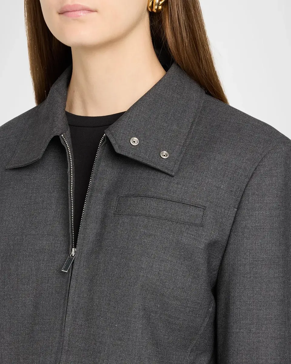 Theory Cropped Harrington Jacket | Thumbnail 5 Theory Cropped Harrington Jacket | Thumbnail 5