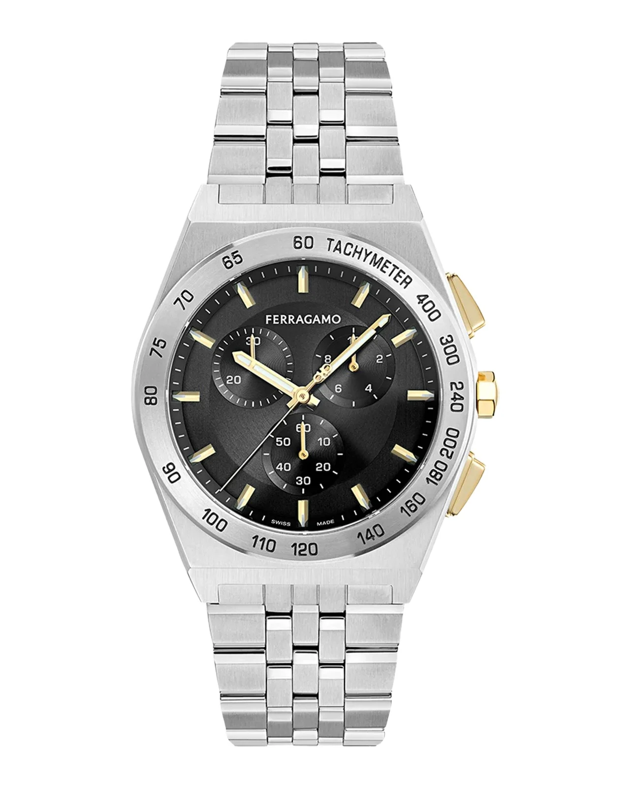 Men's Vega New Chrono 42mm Stainless Steel Bracelet Watch Men's Vega New Chrono 42mm Stainless Steel Bracelet Watch