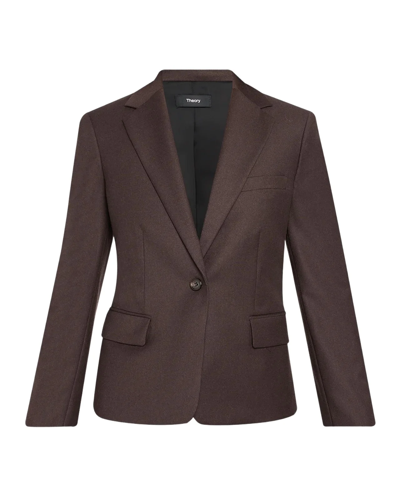 One-Button Slim Single-Breasted Blazer