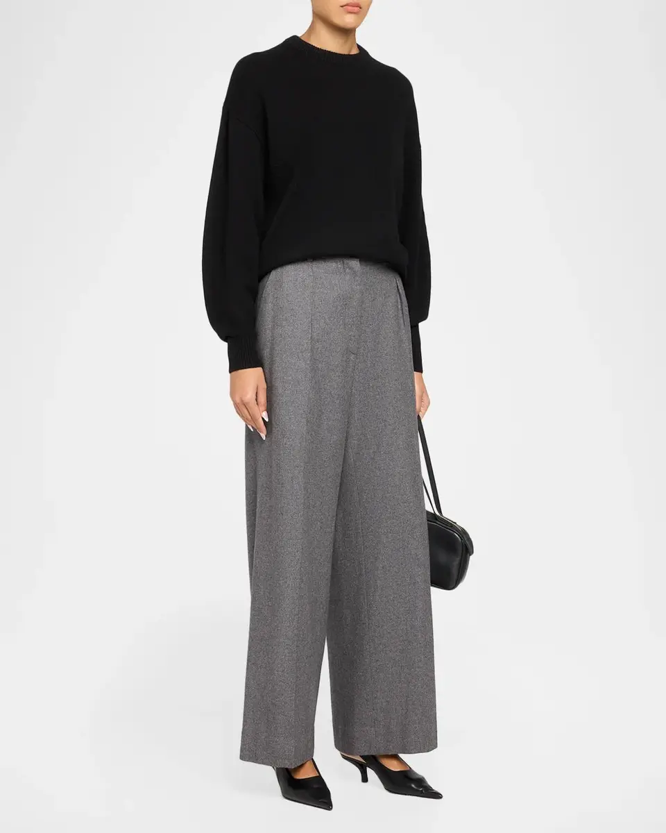 Theory Cashmere Cropped Crewneck Sweater | Thumbnail 2