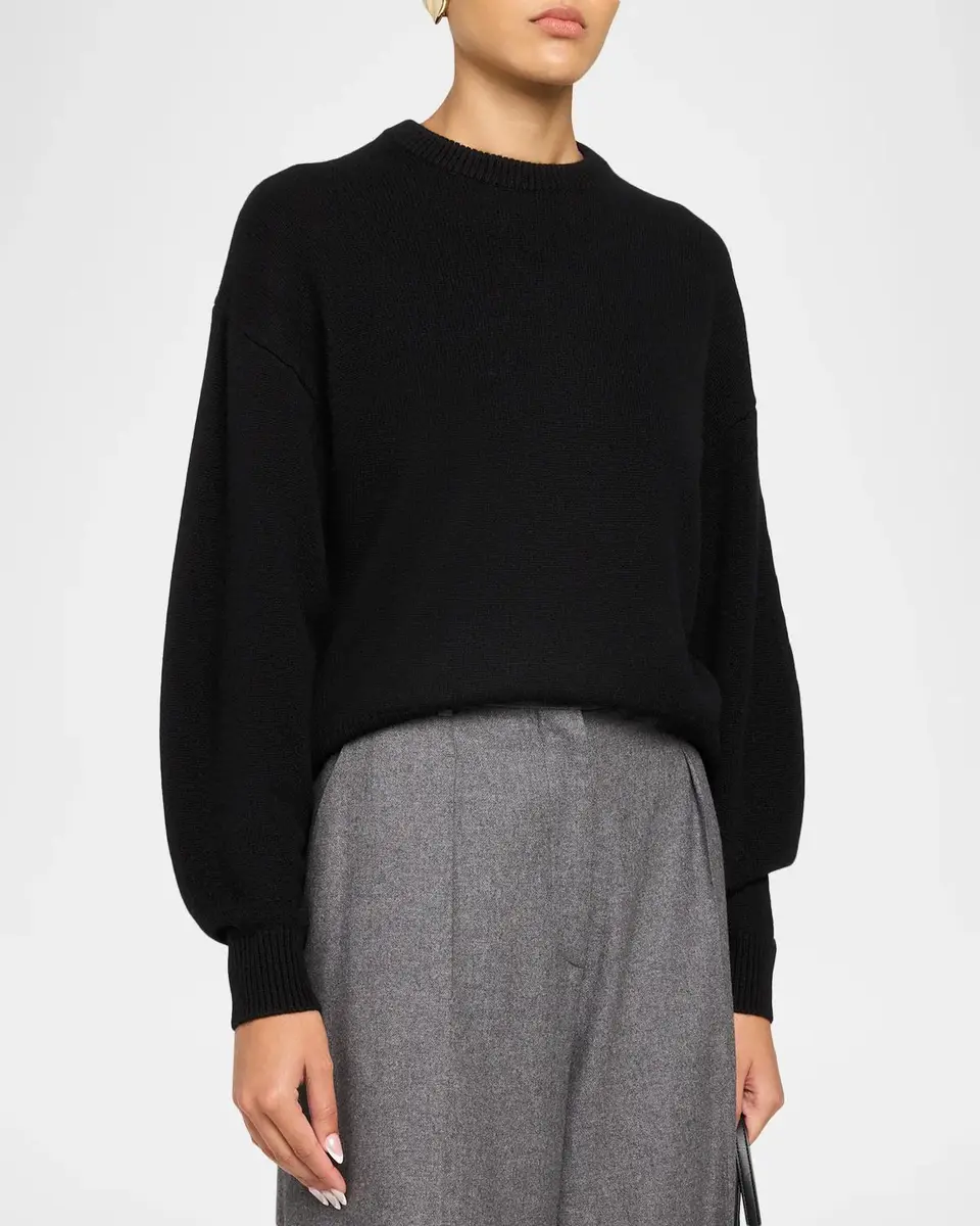 Theory Cashmere Cropped Crewneck Sweater | Thumbnail 4