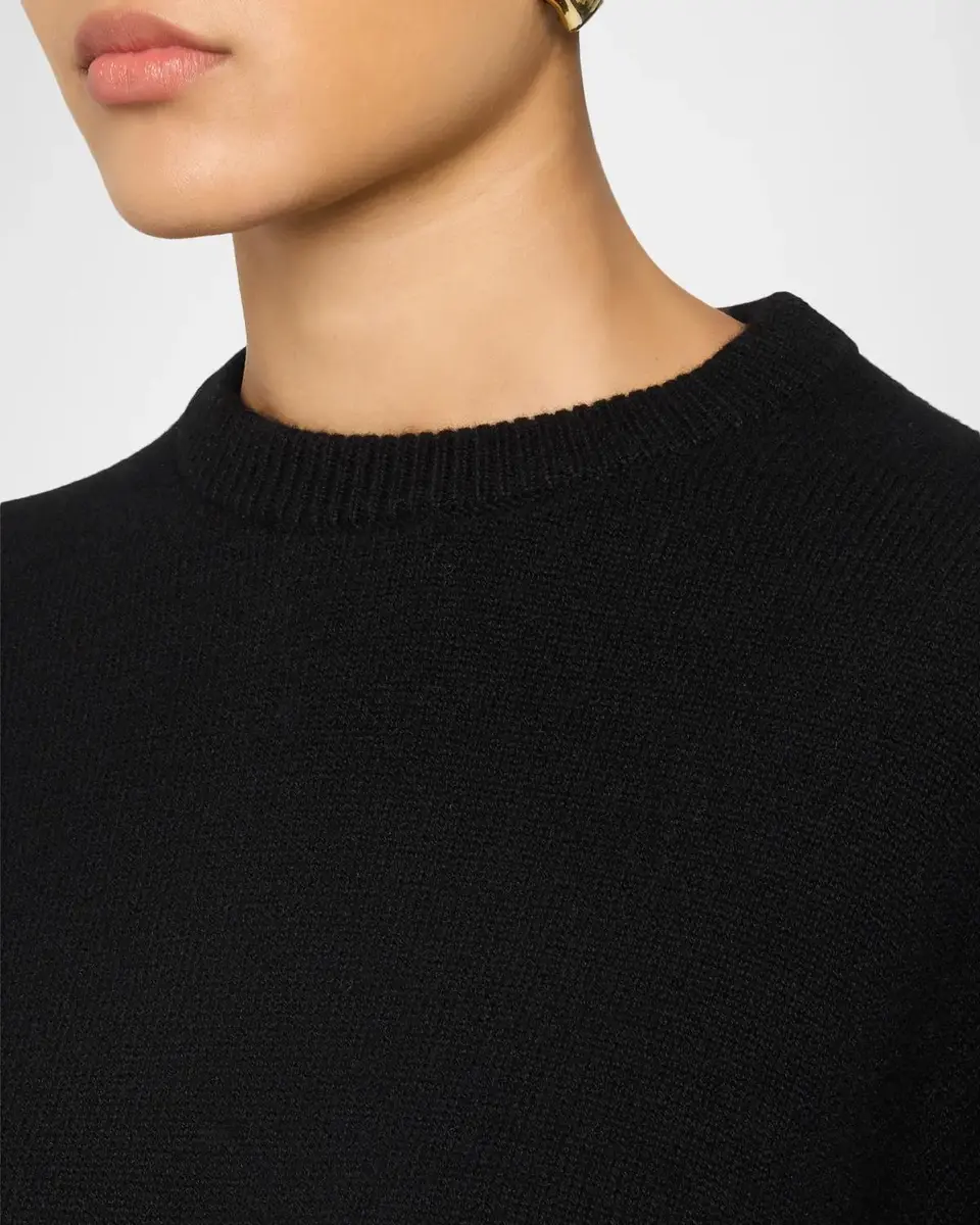 Theory Cashmere Cropped Crewneck Sweater | Thumbnail 5