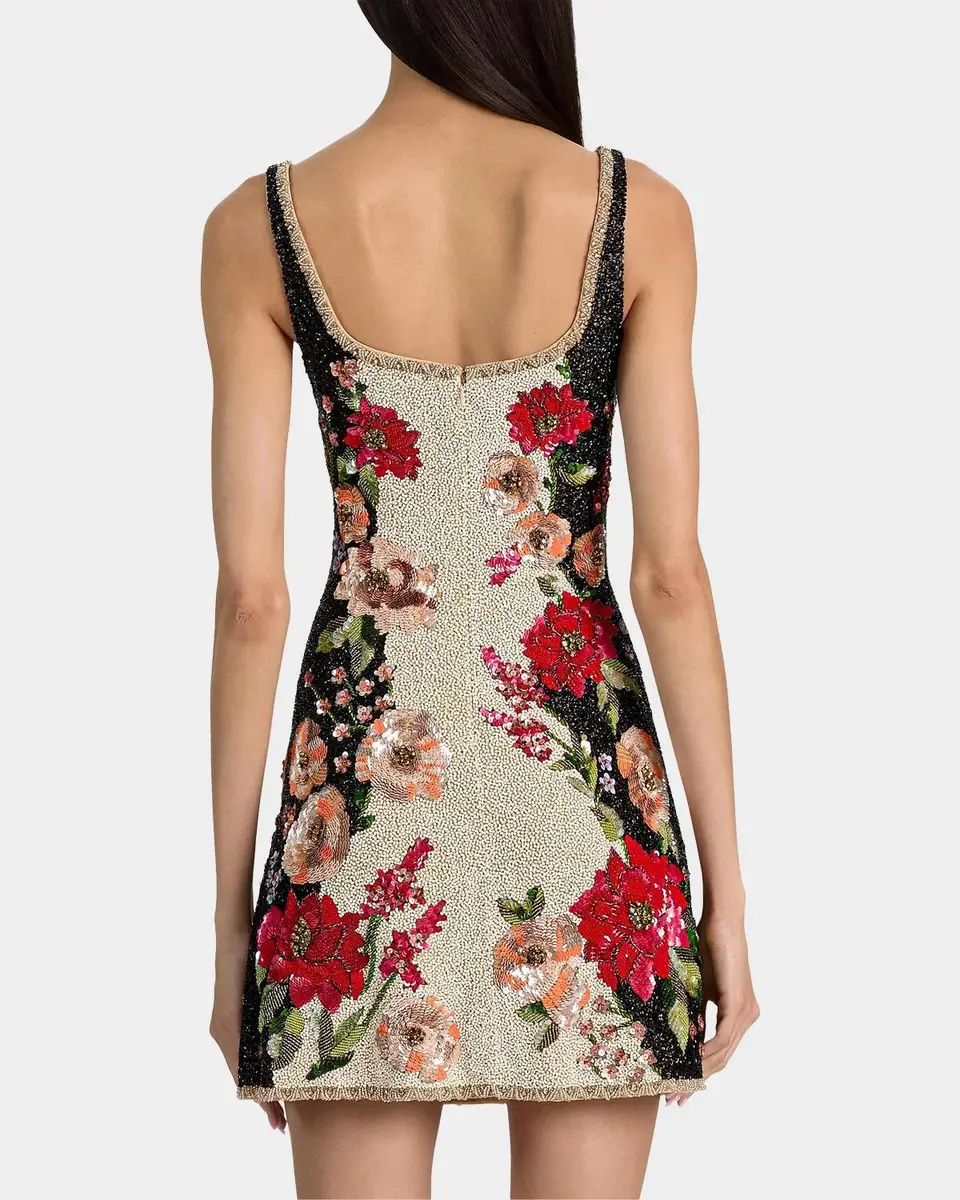 Alice + Olivia Eve Embellished Mini Dress | Thumbnail 3 Alice + Olivia Eve Embellished Mini Dress | Thumbnail 3