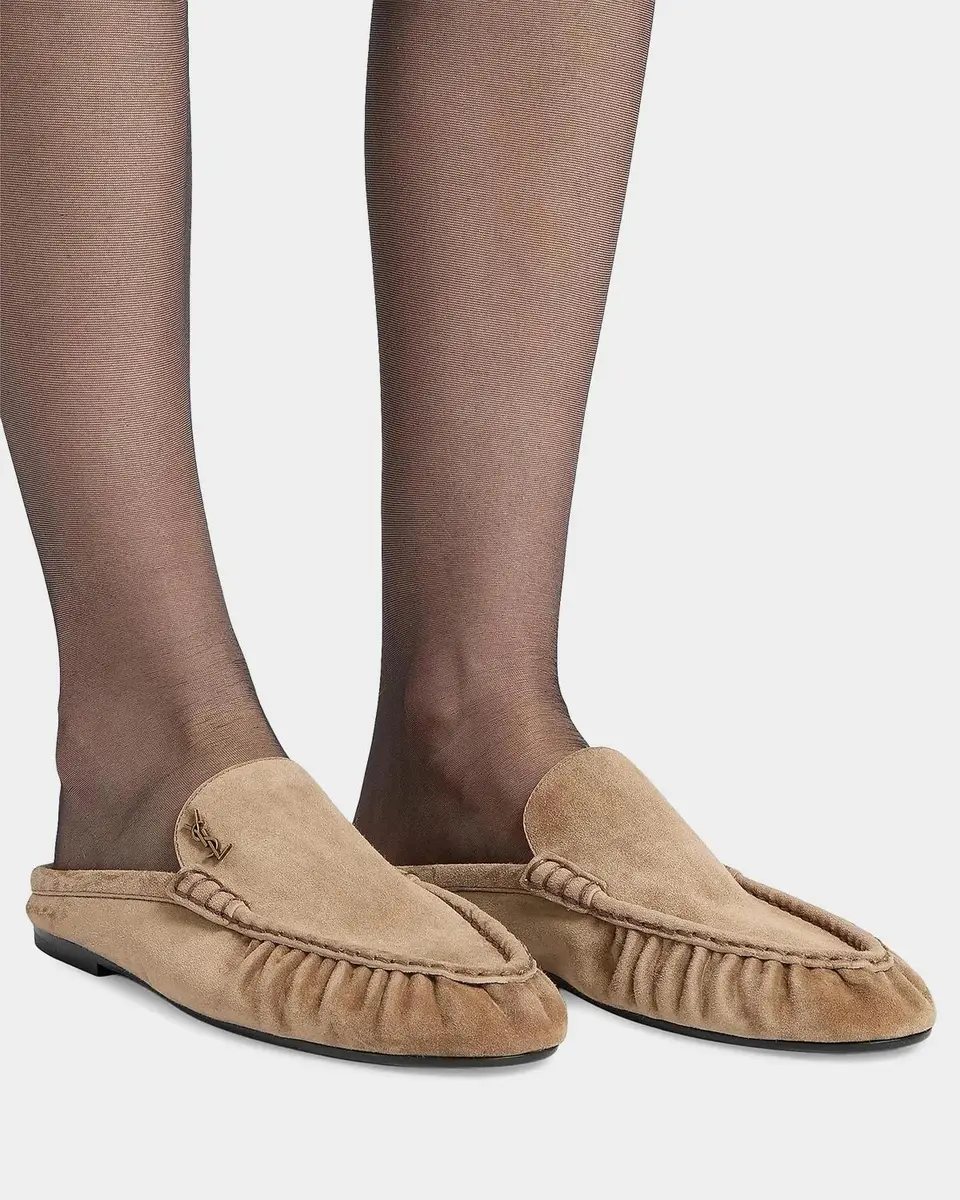 Saint Laurent Le Loafer Loafer Mules in Suede | Thumbnail 2 Saint Laurent Le Loafer Loafer Mules in Suede | Thumbnail 2