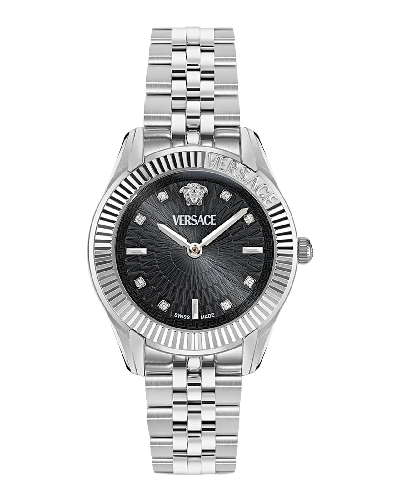 Greca Time Diamond 30mm Stainless Steel Bracelet Watch Greca Time Diamond 30mm Stainless Steel Bracelet Watch