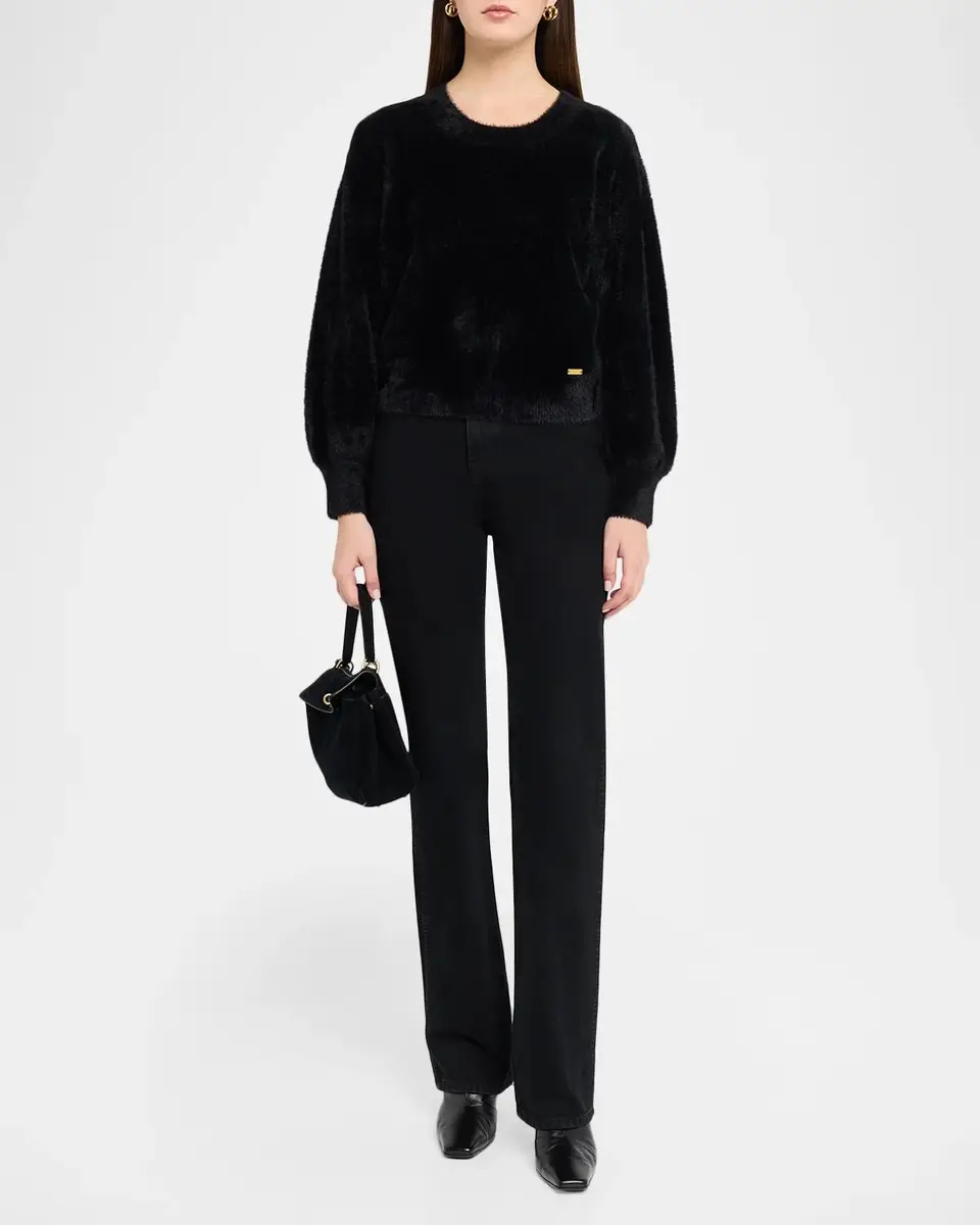 L'Agence Nimbus Fuzzy Crewneck Sweater | Thumbnail 2