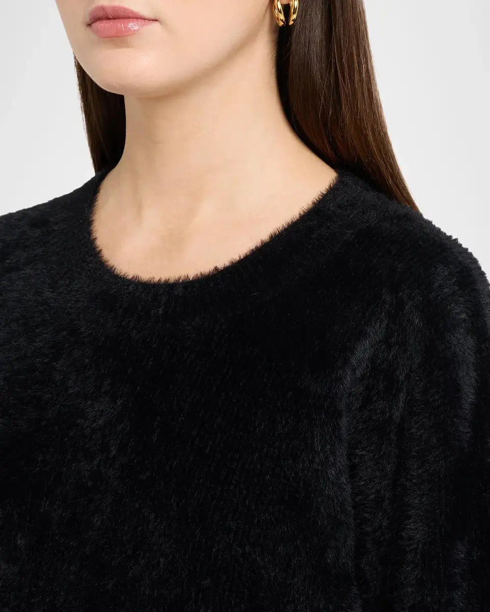 L'Agence Nimbus Fuzzy Crewneck Sweater | Thumbnail 5