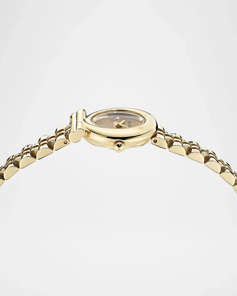 Ferragamo 0.01 TCW Diamond IP Goldtone Twisted Gancini Watch/23MM | Thumbnail 4 Ferragamo 0.01 TCW Diamond IP Goldtone Twisted Gancini Watch/23MM | Thumbnail 4