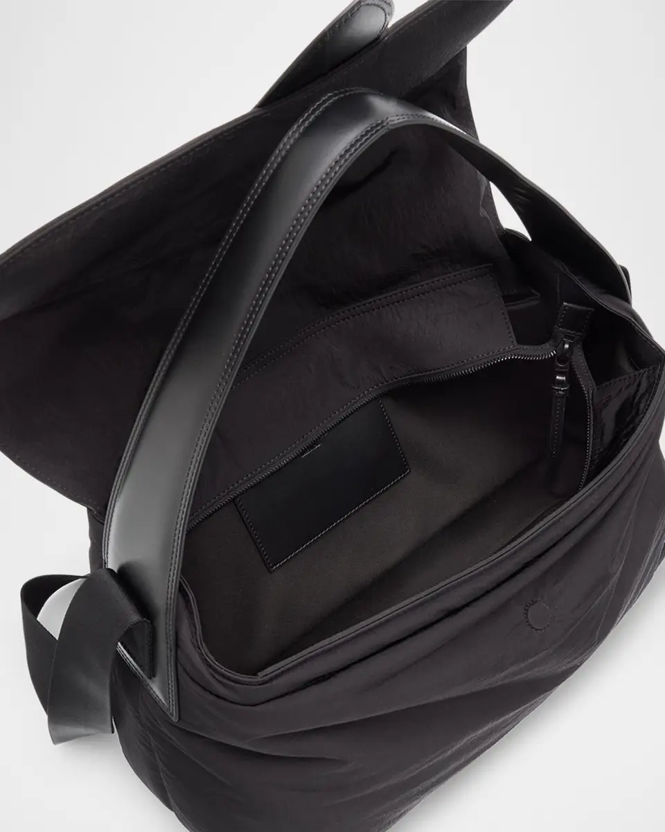 Jacquemus Men's Bambino Padded Nylon Messenger Bag | Thumbnail 4 Jacquemus Men's Bambino Padded Nylon Messenger Bag | Thumbnail 4