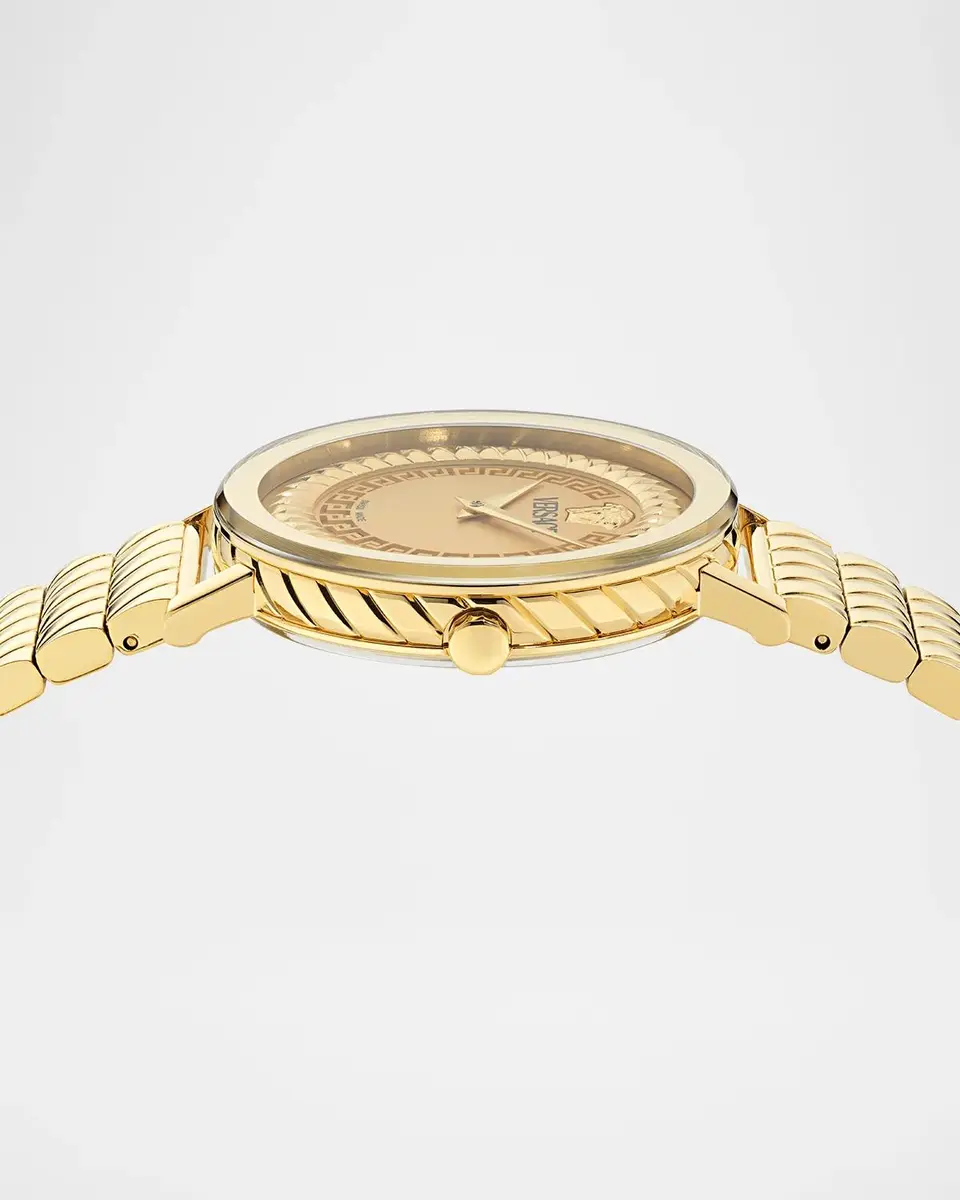 Versace Delphinus 35mm IP Yellow Gold Bracelet Watch | Thumbnail 3 Versace Delphinus 35mm IP Yellow Gold Bracelet Watch | Thumbnail 3