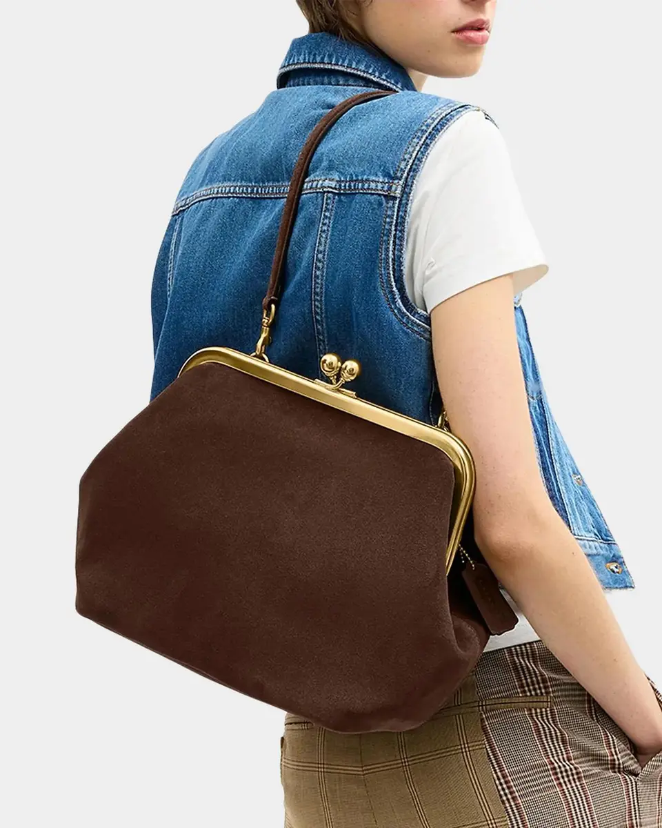 Coach Frame Suede Shoulder Bag | Thumbnail 5