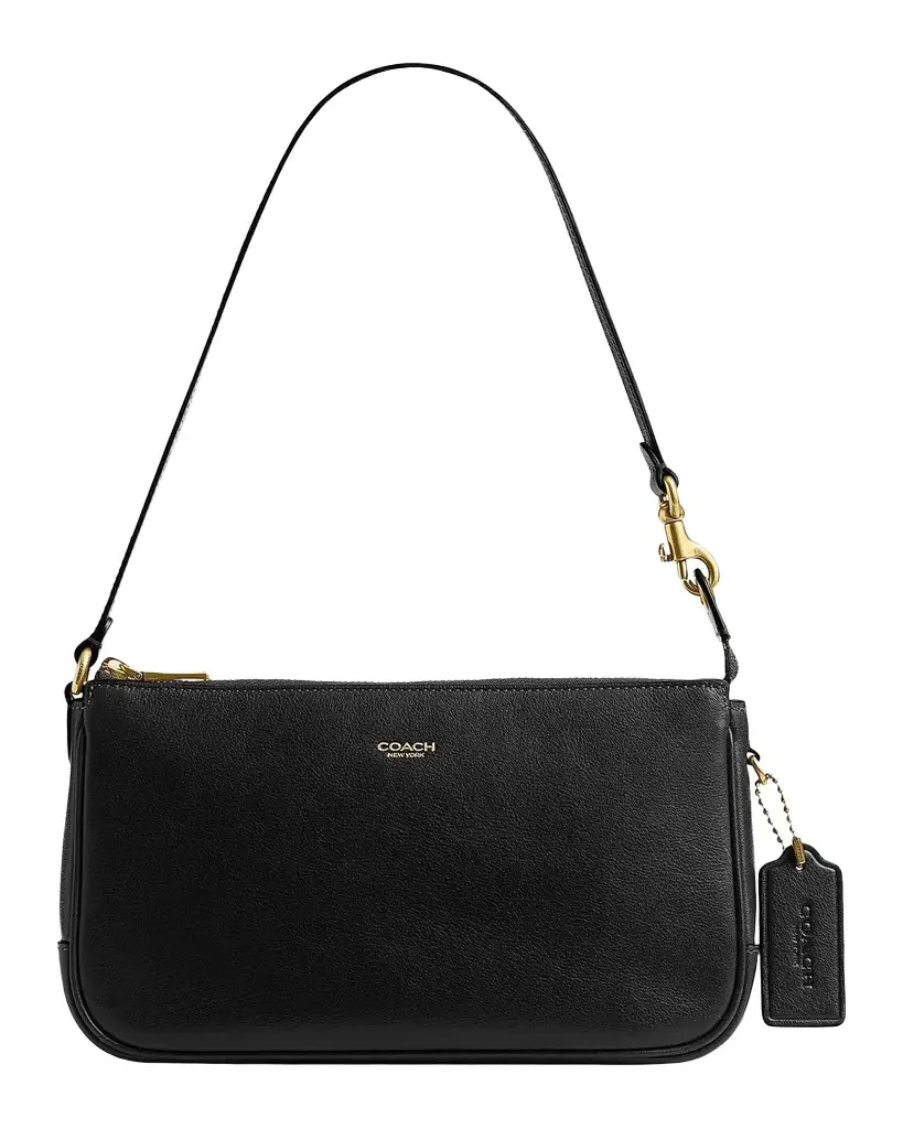 Coach Plaza Leather Shoulder Bag