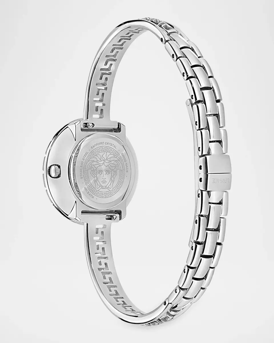 Versace Greca Pendant Diamond 28mm Stainless Steel Bracelet Watch | Thumbnail 4 Versace Greca Pendant Diamond 28mm Stainless Steel Bracelet Watch | Thumbnail 4