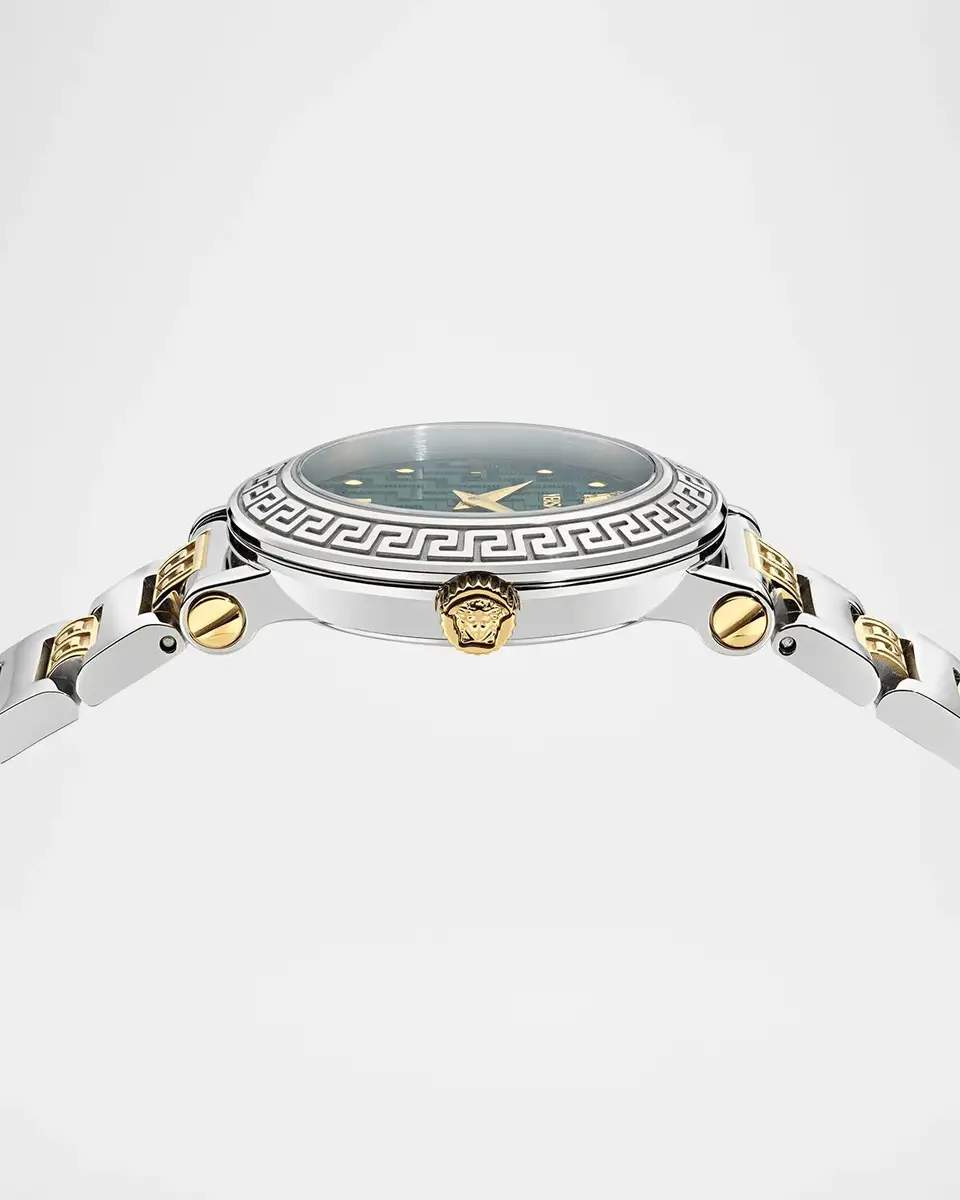 Versace Greca Sphere Petite 30mm Two-Tone Bracelet Watch | Thumbnail 3 Versace Greca Sphere Petite 30mm Two-Tone Bracelet Watch | Thumbnail 3