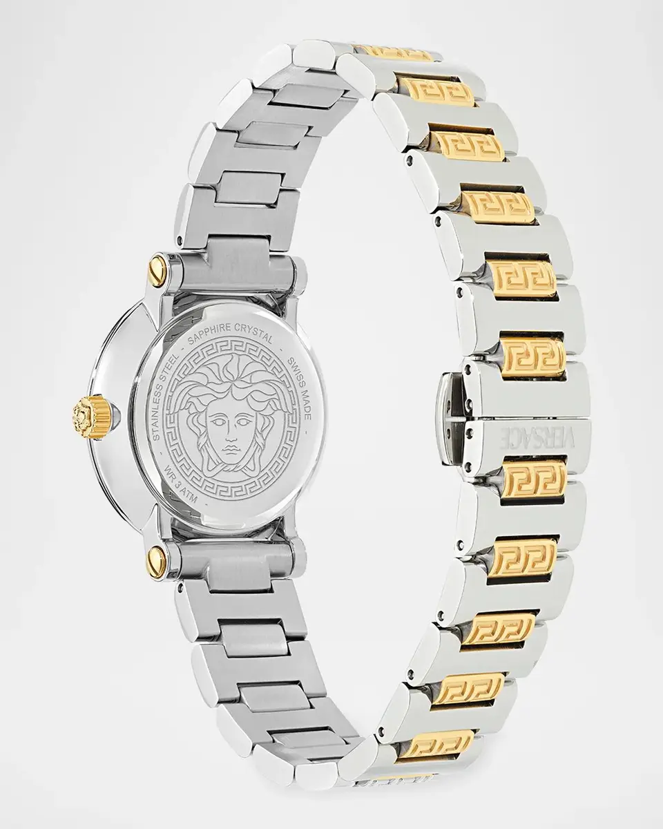Versace Greca Sphere Petite 30mm Two-Tone Bracelet Watch | Thumbnail 4 Versace Greca Sphere Petite 30mm Two-Tone Bracelet Watch | Thumbnail 4