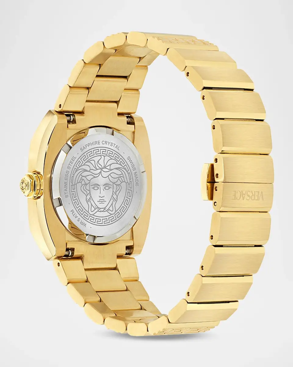 Versace Men's Medusa Antares 35mm IP Yellow Gold Bracelet Watch | Thumbnail 4