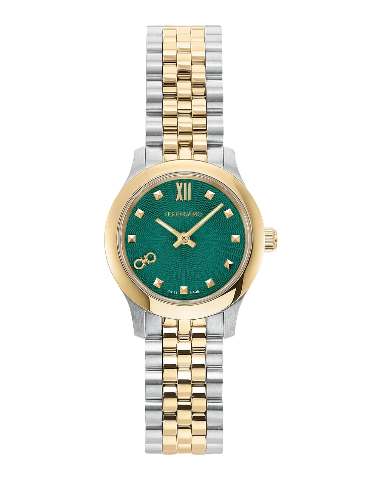 Ferragamo Du0 Mini Two-Tone Stainless Steel Bracelet Watch/25MM