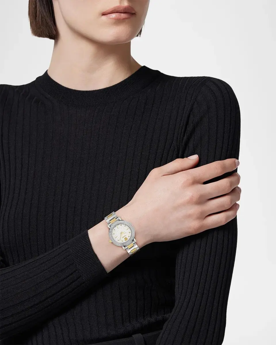 Versace Greca Sphere Petite 30mm Two-Tone Bracelet Watch | Thumbnail 2 Versace Greca Sphere Petite 30mm Two-Tone Bracelet Watch | Thumbnail 2