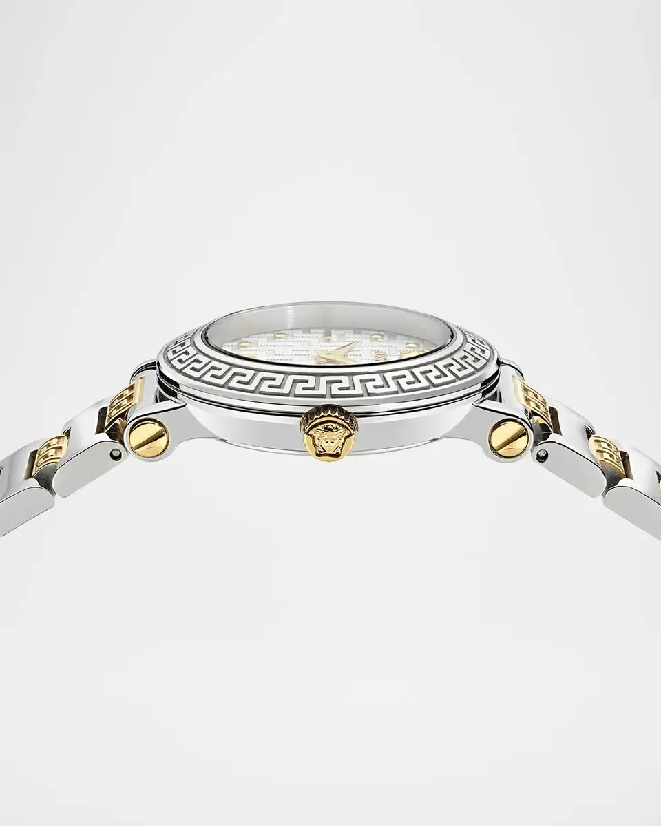 Versace Greca Sphere Petite 30mm Two-Tone Bracelet Watch | Thumbnail 3 Versace Greca Sphere Petite 30mm Two-Tone Bracelet Watch | Thumbnail 3