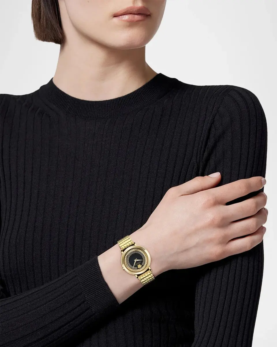 Versace Delphinus 35mm IP Yellow Gold Bracelet Watch | Thumbnail 2 Versace Delphinus 35mm IP Yellow Gold Bracelet Watch | Thumbnail 2