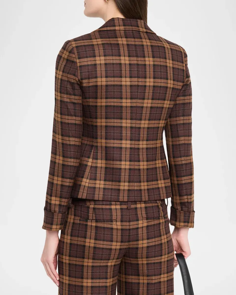 Alice + Olivia Macey Shrunken Plaid Blazer | Thumbnail 3 Alice + Olivia Macey Shrunken Plaid Blazer | Thumbnail 3