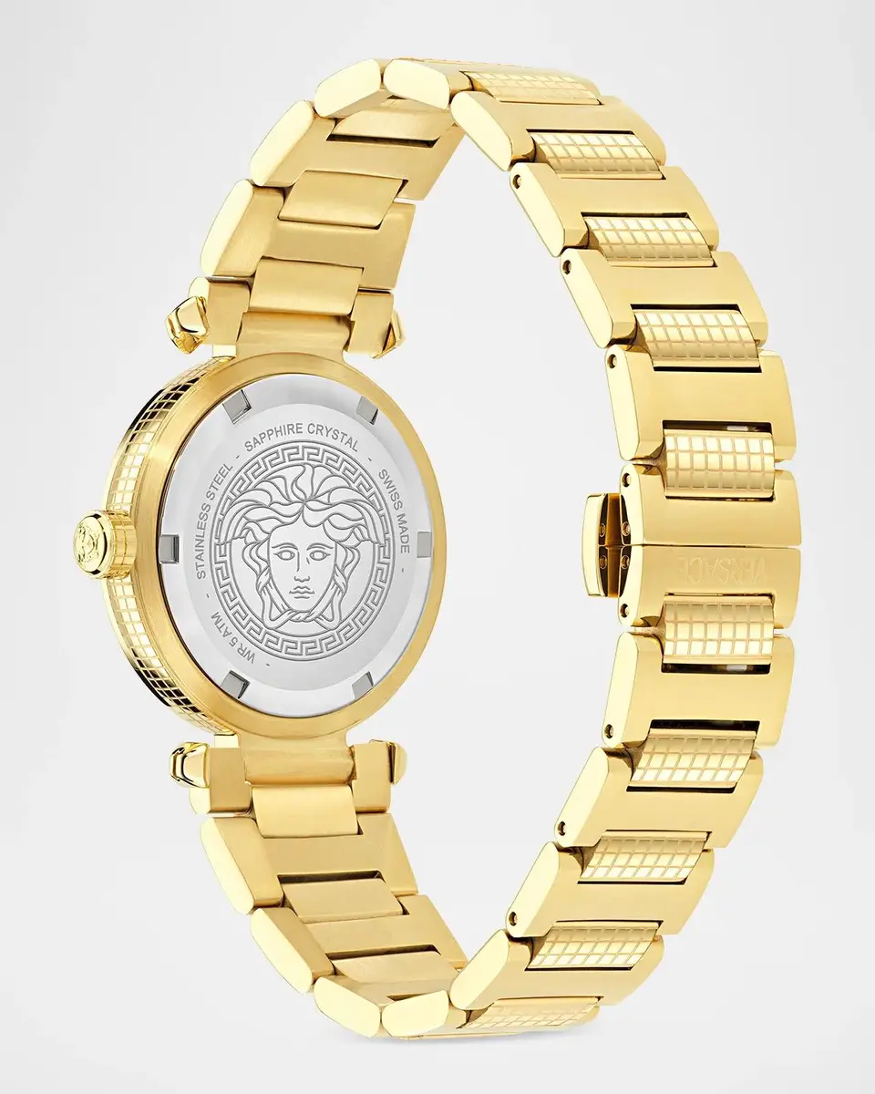 Versace Greek 35mm IP Yellow Gold Bracelet Watch | Thumbnail 4 Versace Greek 35mm IP Yellow Gold Bracelet Watch | Thumbnail 4