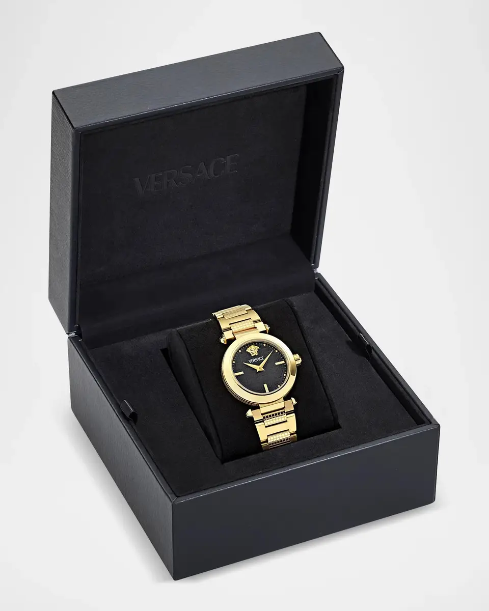 Versace Greek 35mm IP Yellow Gold Bracelet Watch | Thumbnail 5 Versace Greek 35mm IP Yellow Gold Bracelet Watch | Thumbnail 5
