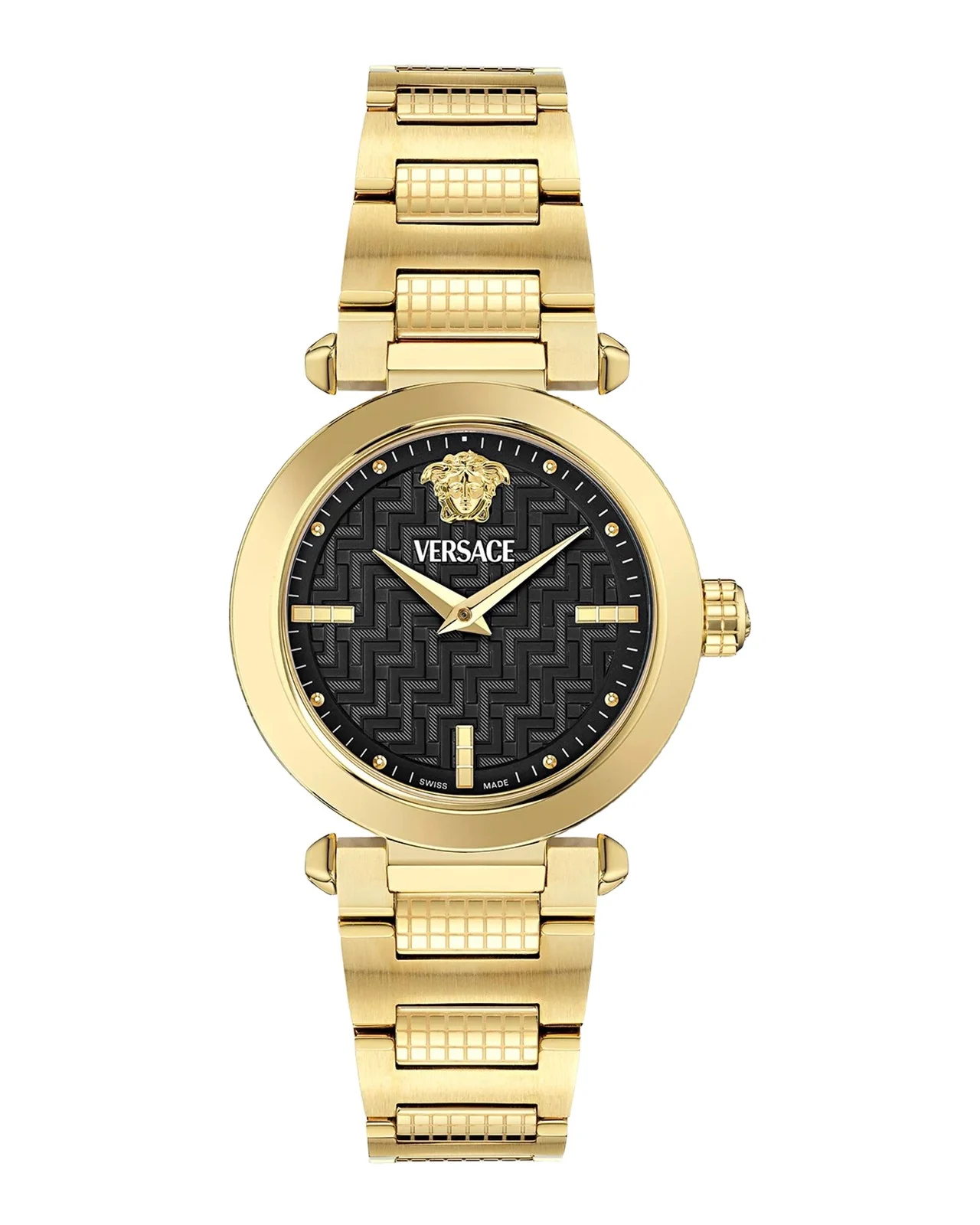 Versace Greek 35mm IP Yellow Gold Bracelet Watch
