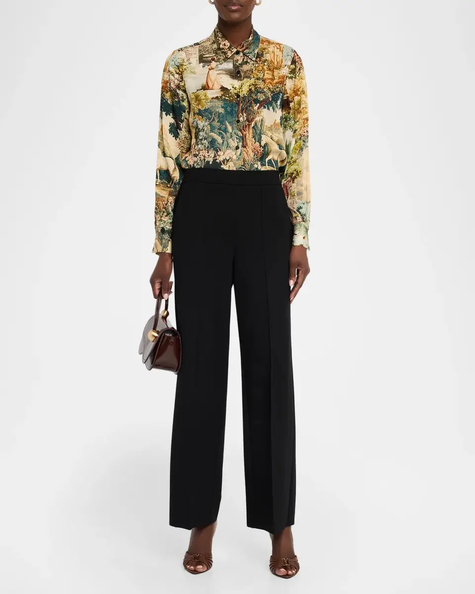Elie Tahari The Madeline Garden-Print Shirt | Thumbnail 2 Elie Tahari The Madeline Garden-Print Shirt | Thumbnail 2