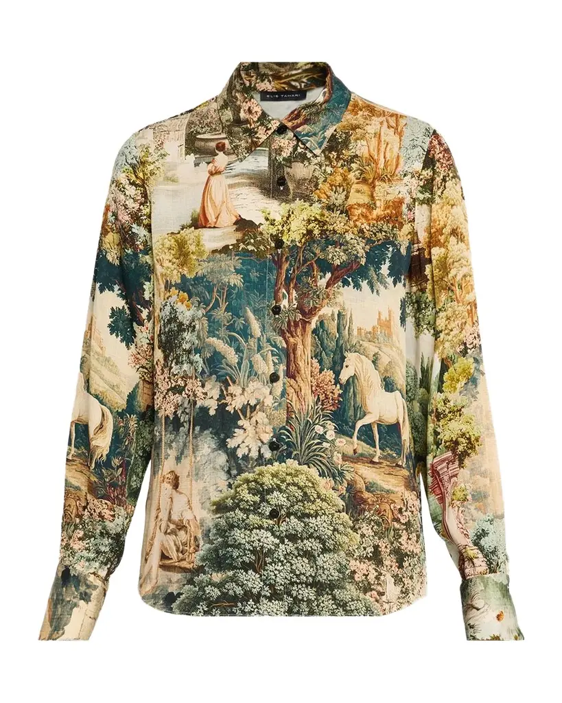 The Madeline Garden-Print Shirt The Madeline Garden-Print Shirt