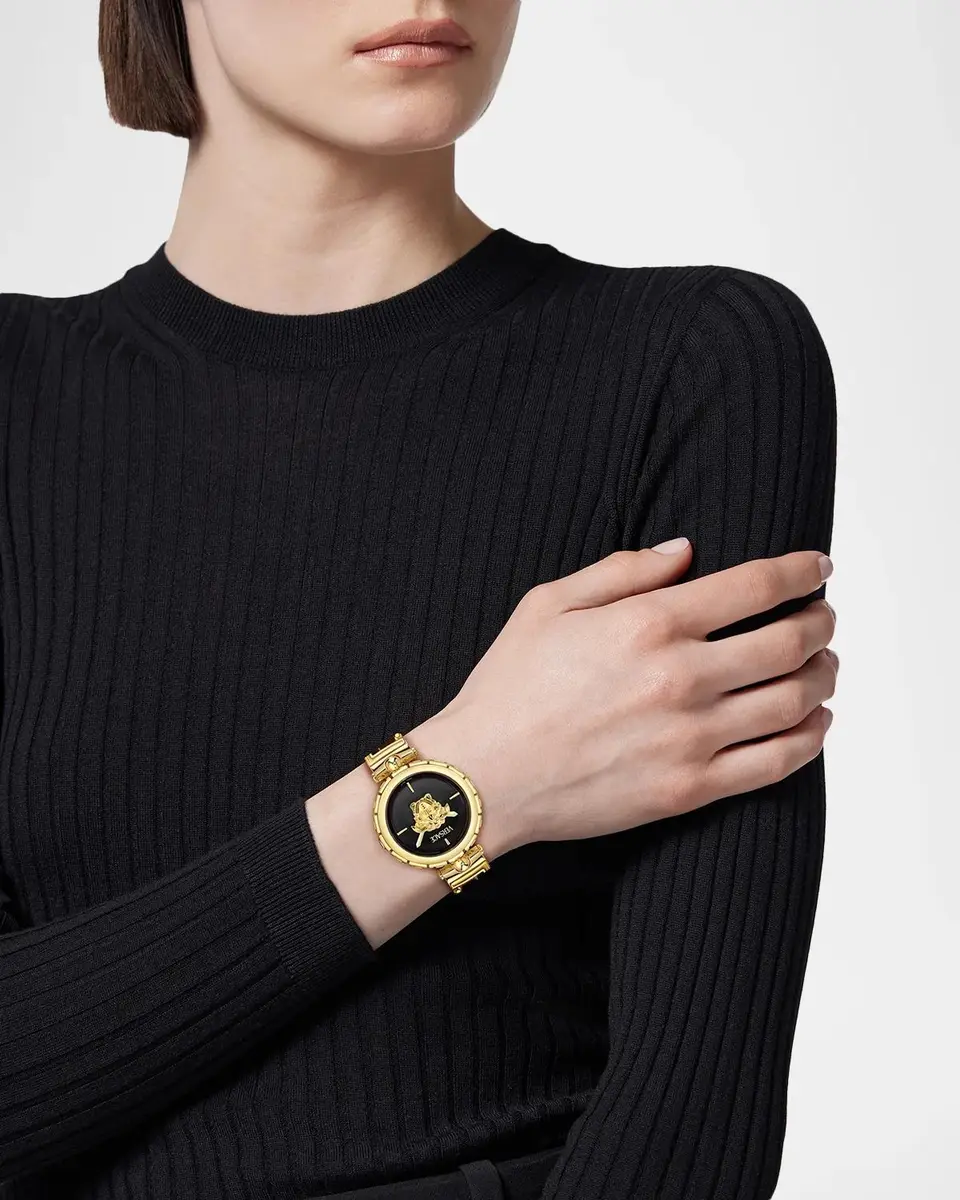 Versace Medusa Jewel 34mm IP Yellow Gold Bracelet Watch | Thumbnail 2