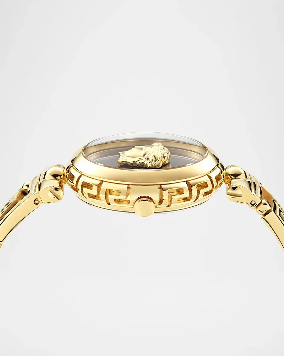 Versace Medusa Jewel 34mm IP Yellow Gold Bracelet Watch | Thumbnail 3