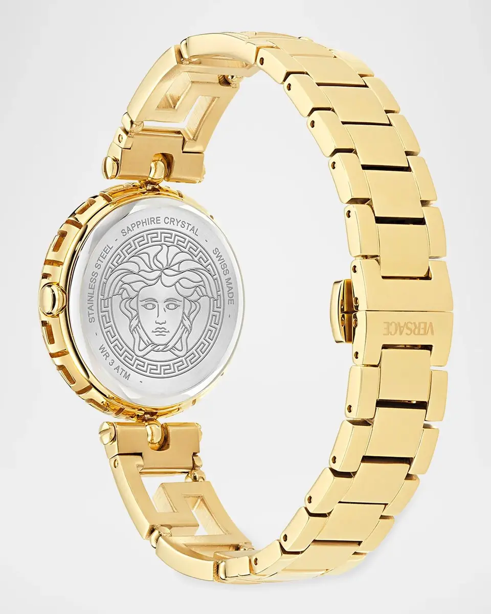 Versace Medusa Jewel 34mm IP Yellow Gold Bracelet Watch | Thumbnail 4