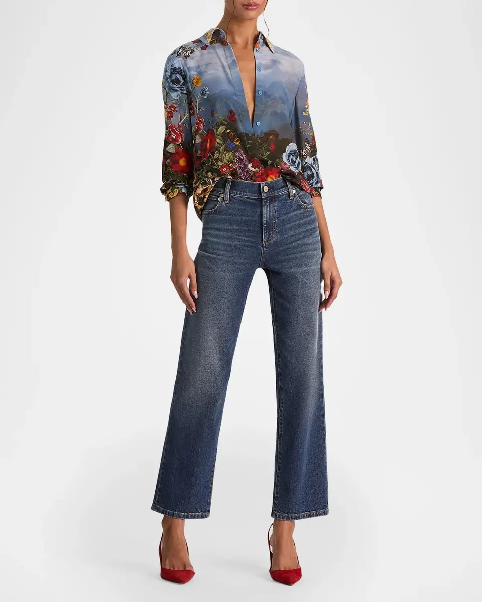 Alice + Olivia Willa Placket Top | Thumbnail 2 Alice + Olivia Willa Placket Top | Thumbnail 2