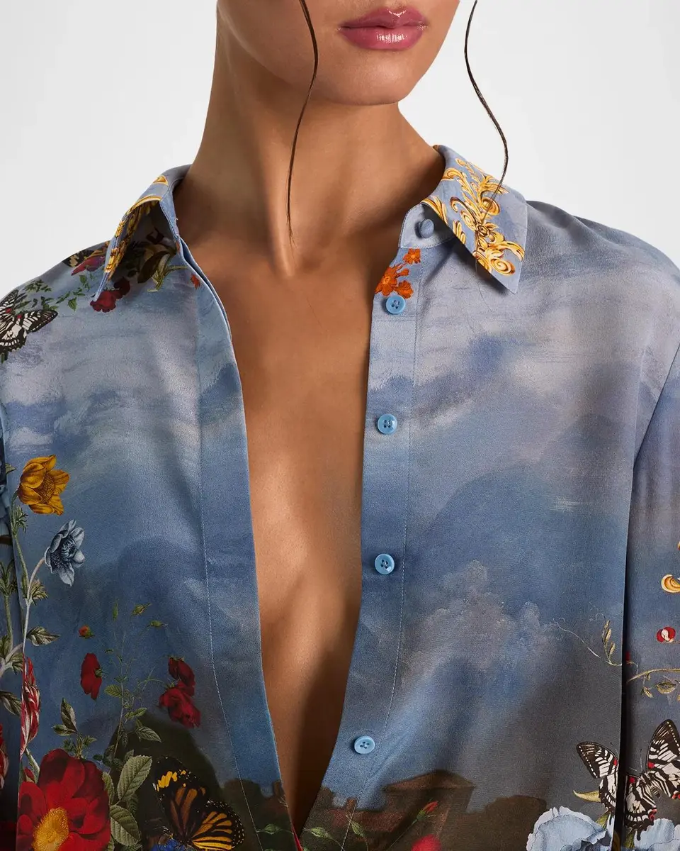 Alice + Olivia Willa Placket Top | Thumbnail 5 Alice + Olivia Willa Placket Top | Thumbnail 5