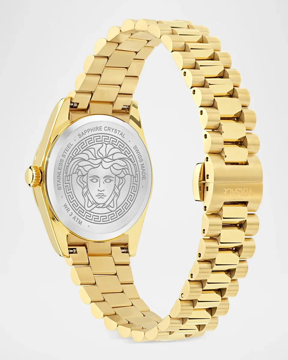 Versace Millenyium 32mm IP Yellow Gold Bracelet Watch | Thumbnail 4