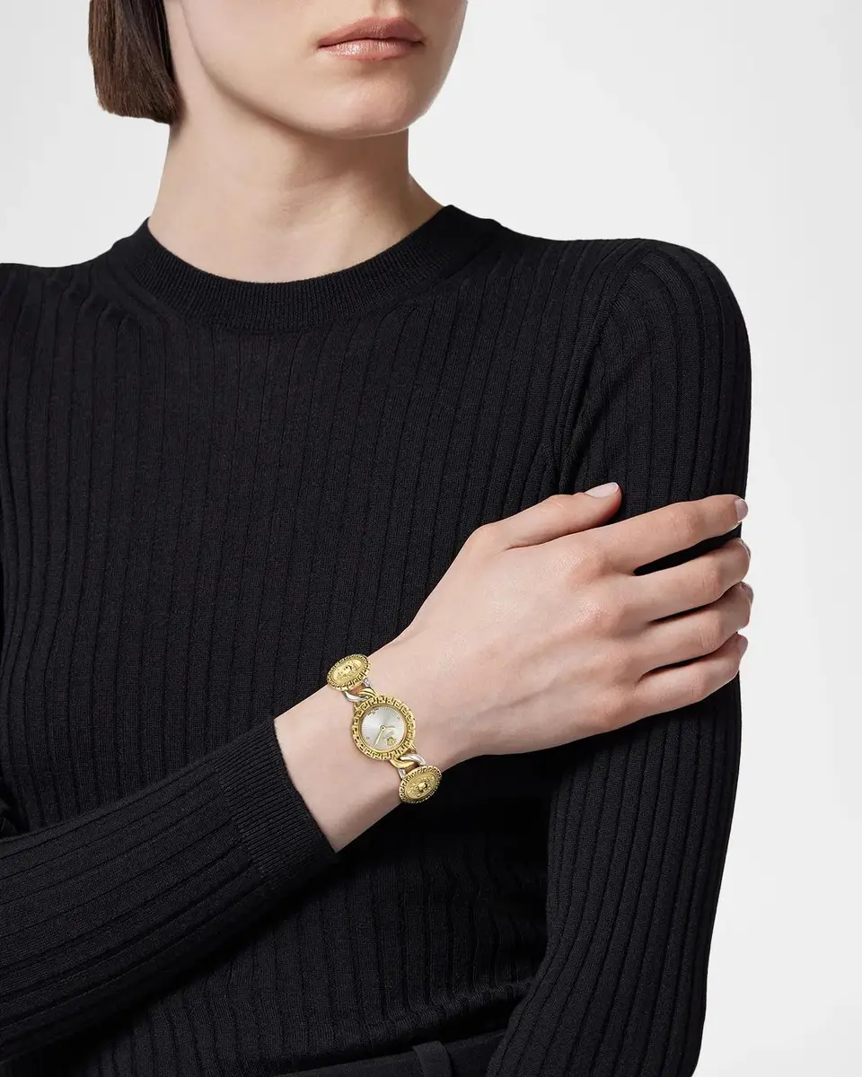 Versace La Greca 28mm Two-Tone Bracelet Watch | Thumbnail 2 Versace La Greca 28mm Two-Tone Bracelet Watch | Thumbnail 2