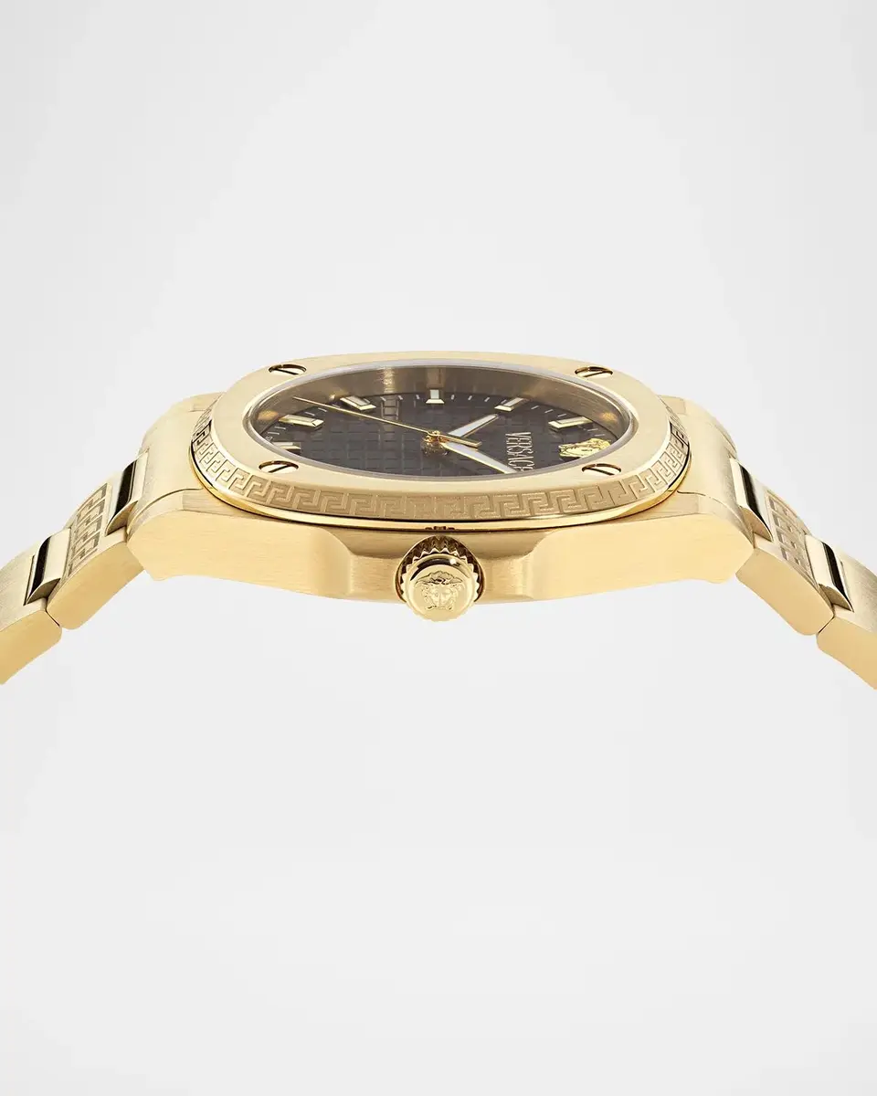 Versace Greca Pulse 36mm IP Yellow Gold Bracelet Watch | Thumbnail 3 Versace Greca Pulse 36mm IP Yellow Gold Bracelet Watch | Thumbnail 3