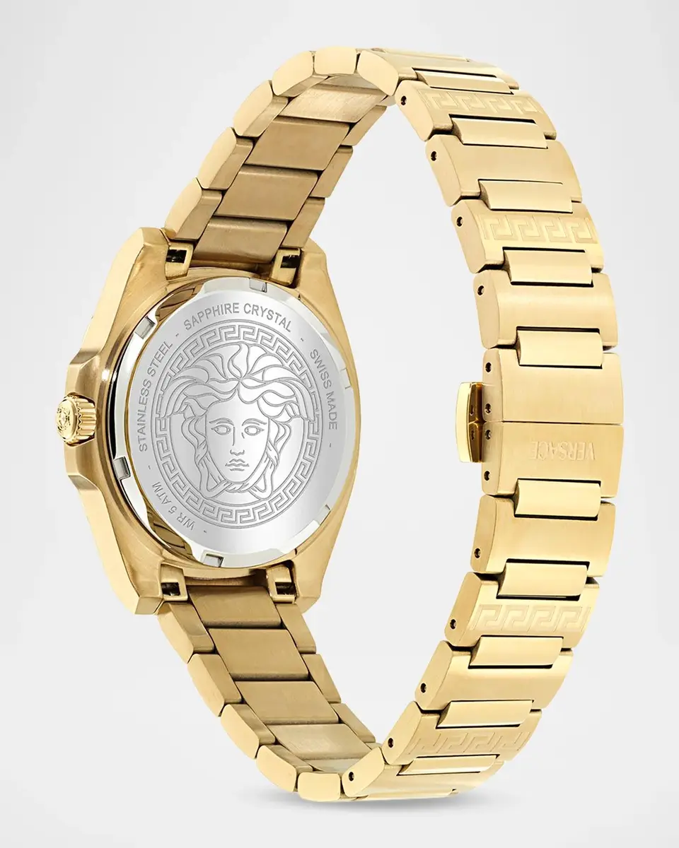 Versace Greca Pulse 36mm IP Yellow Gold Bracelet Watch | Thumbnail 4 Versace Greca Pulse 36mm IP Yellow Gold Bracelet Watch | Thumbnail 4