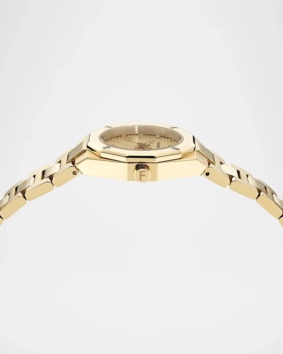 Ferragamo Edge IP Yellow Gold 28MM Bracelet Watch | Thumbnail 4 Ferragamo Edge IP Yellow Gold 28MM Bracelet Watch | Thumbnail 4