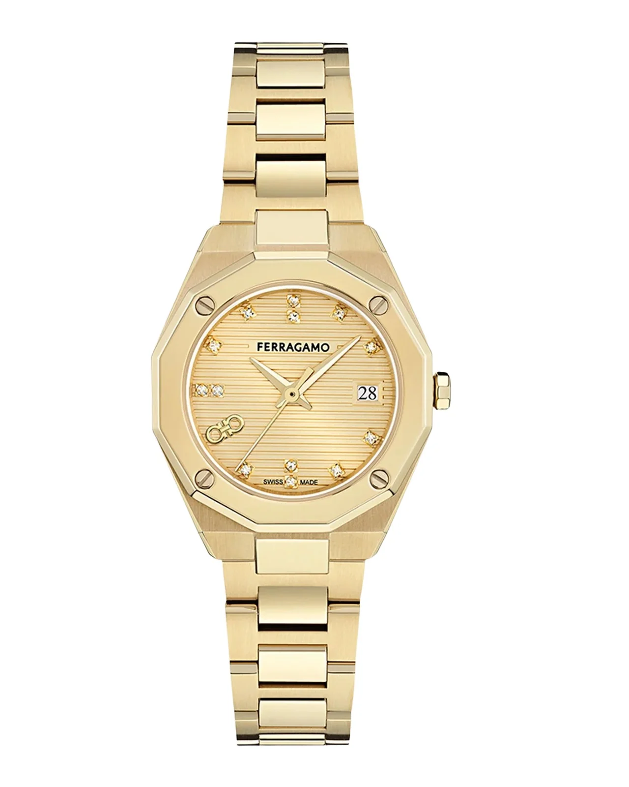 Edge IP Yellow Gold 28MM Bracelet Watch
