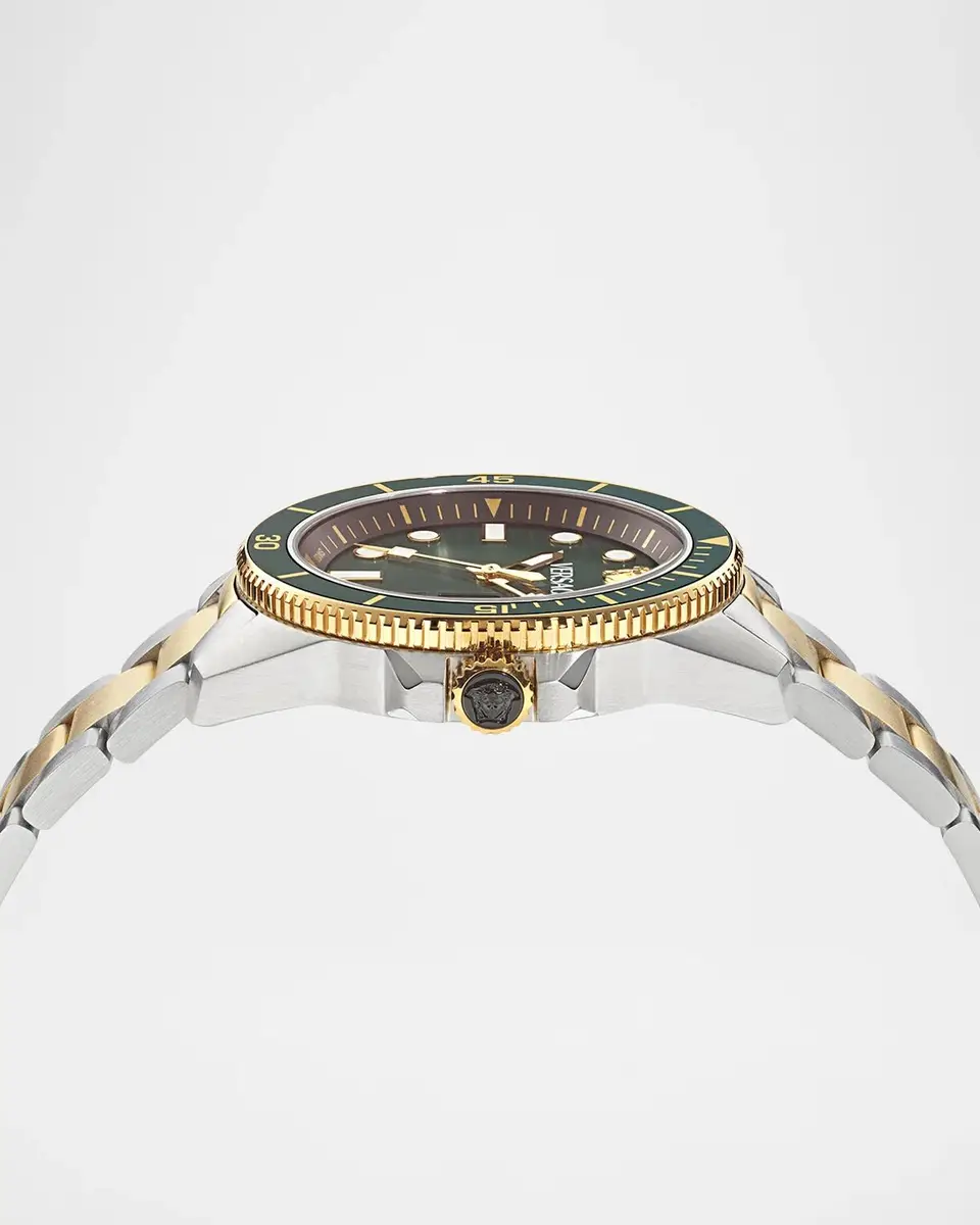 Versace Men's Greca Force 42mm Two-Tone Bracelet Watch | Thumbnail 3 Versace Men's Greca Force 42mm Two-Tone Bracelet Watch | Thumbnail 3