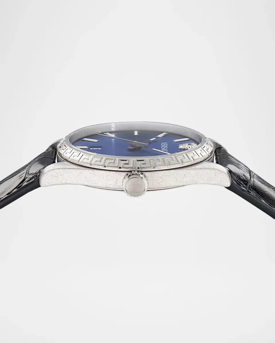 Versace Millenyium 40mm Leather-Strap Watch | Thumbnail 3 Versace Millenyium 40mm Leather-Strap Watch | Thumbnail 3