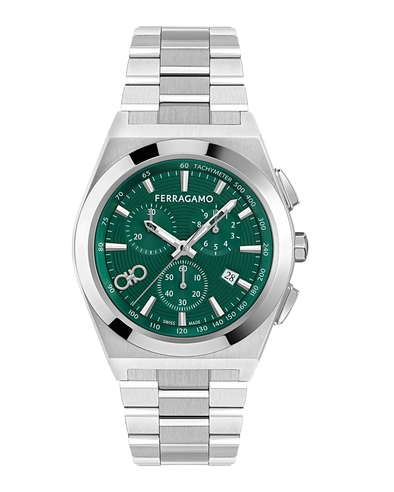 Men's Vega Upper East Chrono 42mm Stainless Steel Bracelet Watch Men's Vega Upper East Chrono 42mm Stainless Steel Bracelet Watch