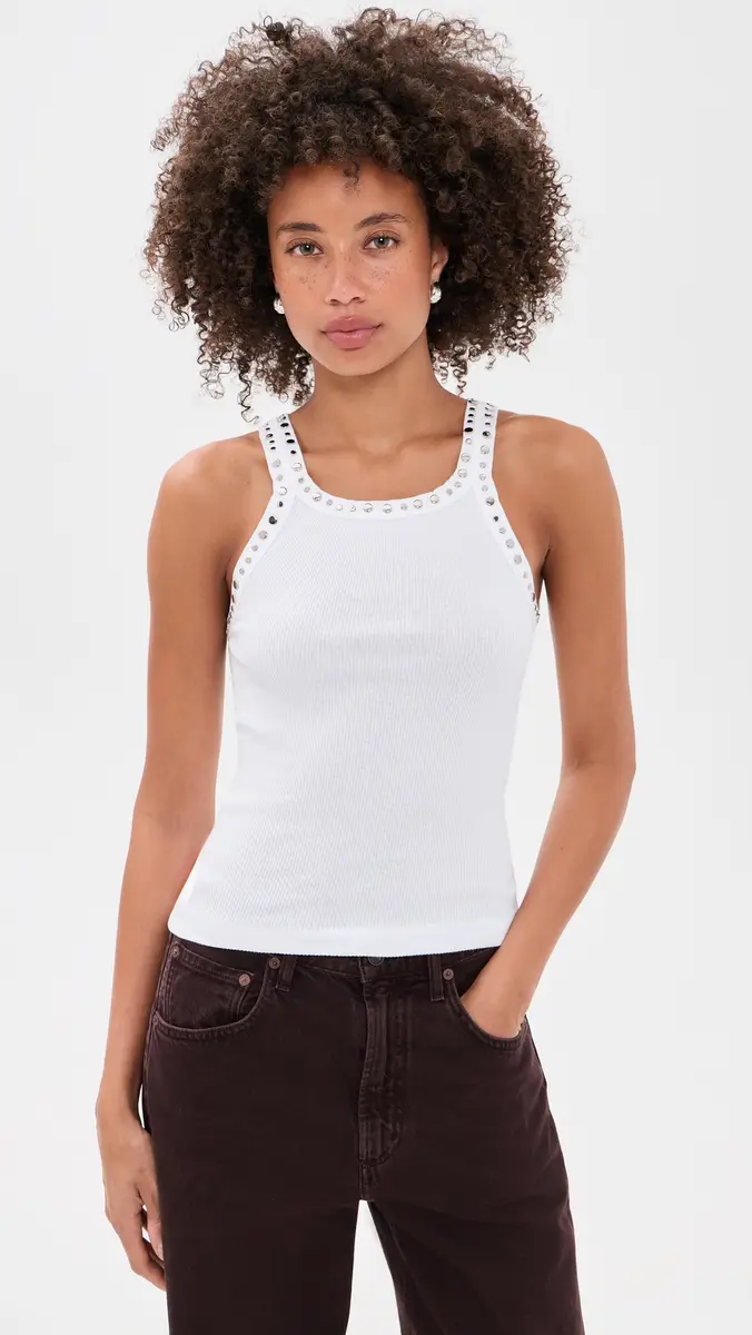 RE/DONE Multi Stud Ribbed Tank | Thumbnail 2 RE/DONE Multi Stud Ribbed Tank | Thumbnail 2
