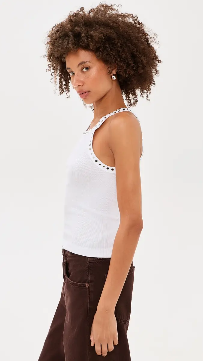 RE/DONE Multi Stud Ribbed Tank | Thumbnail 4 RE/DONE Multi Stud Ribbed Tank | Thumbnail 4